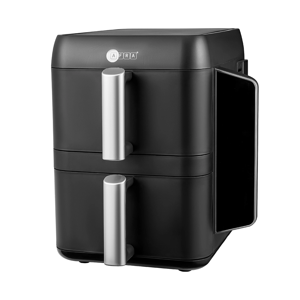 afra-dual-air-fryer-9l-4-5l4-5l-2400w-11-preset-menus-black